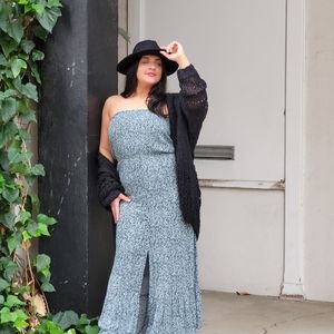 New Final Touch Strapless Maxi Dress boho style